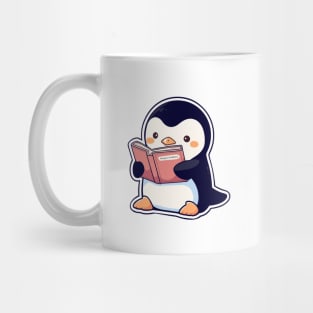 Cute Bookish Penguin Mug